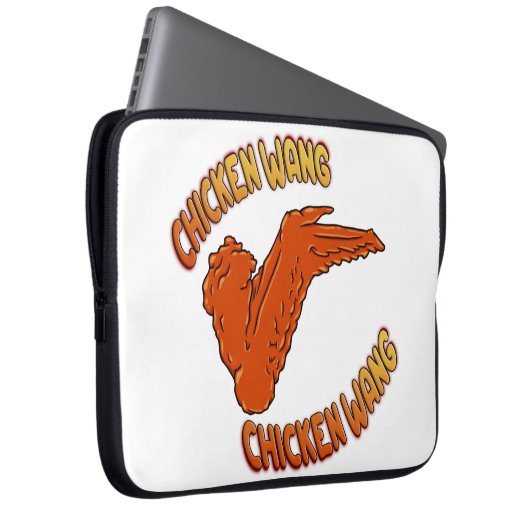 Hühner-Wing-Neoprene-Laptop-Sieb Laptopschutzhülle (Vorne Rechts)