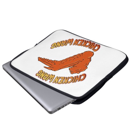 Hühner-Wing-Neoprene-Laptop-Sieb Laptopschutzhülle (Vorne Knopf)