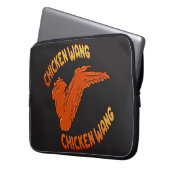 Hühner-Wing-Neoprene-Laptop-Sieb Laptopschutzhülle (Vorderseite Links)