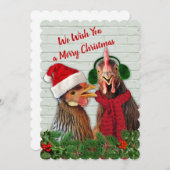 Hühner wünschen dir frohe Weihnachten (Vorne/Hinten)