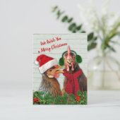 Hühner wünschen dir frohe Weihnachten (Stehend Vorderseite)