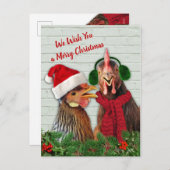 Hühner wünschen dir frohe Weihnachten (Vorne/Hinten)