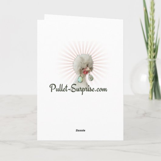 Hühner wünschen dir frohe Weihnachten Karte (Rückseite)