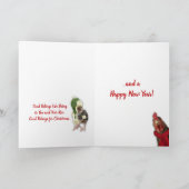 Hühner wünschen dir frohe Weihnachten Karte (Innenseite)