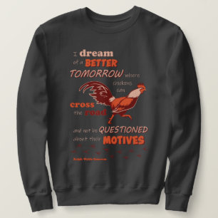Hühner-Zitat Herren-Sweatshirt Sweatshirt