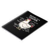 Hühneranatomie eines Hühnerlandwirts - Frauen II Notizblock (Linke Seite)