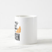 Hühnerangebot: Entschuldigung, dass ich Pläne mit Kaffeetasse (Mittel)