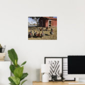 Hühnerarbeitsplätze in der Nähe von Hühnerstall Cl Poster (Heimbüro)