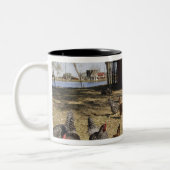 Hühnerarbeitsplätze in der Nähe von Hühnerstall Cl Zweifarbige Tasse (Links)