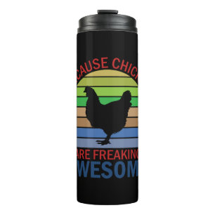 Hühnerart-Hühnchen frieren Phantastisch Thermosbecher