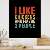 Hühnerart I mag Hühner Poster (Küche)