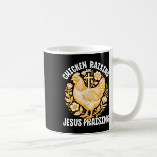 Hühneraufzucht Jesus preisender Hahn Christlich F Kaffeetasse
