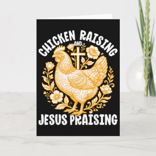 Hühneraufzucht Jesus preisender Hahn Christlich F Karte