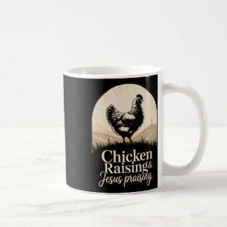 Hühneraufzucht Jesus preisendes Kreuz Sonnenstrahl Kaffeetasse