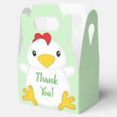 HühnerBaby-Dusche Grün Geschenkschachtel (Geöffnet)