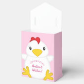 HühnerBaby-Dusche Rosa Farm Geschenkschachtel (Geöffnet)