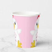 HühnerBaby-Dusche Rosa Pappbecher (Rechts)