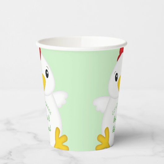 HühnerBaby-Duschfarm Pappbecher (Links)