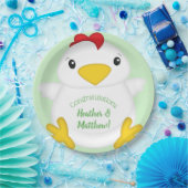 HühnerBaby-Duschfarm Pappteller (Party)