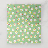 HühnerBaby-Duschfarm Platzkarte (Innenseite Aufgefaltet)