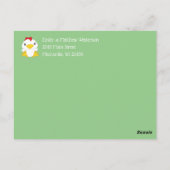 HühnerBaby-Duschfarm Postkarte (Rückseite)