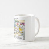 Hühnerbarriers Funny Cartoon Geschenke & T-Shirts Kaffeetasse (VorderseiteRechts)