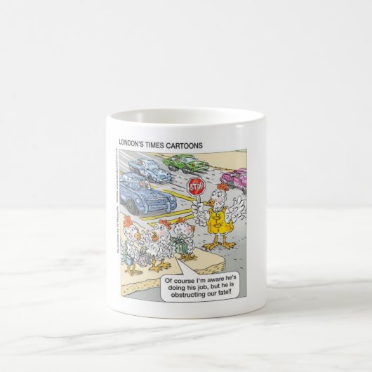 Hühnerbarriers Funny Cartoon Geschenke & T-Shirts Kaffeetasse (Mittel)