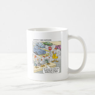 Hühnerbarriers Funny Cartoon Geschenke & T-Shirts Kaffeetasse