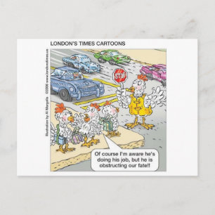 Hühnerbarriers Funny Cartoon Geschenke & T-Shirts Postkarte