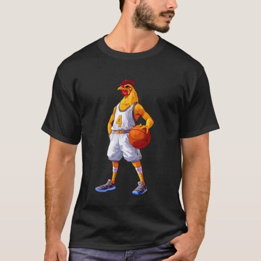 Hühnerbasketball T-Shirt (Vorderseite)