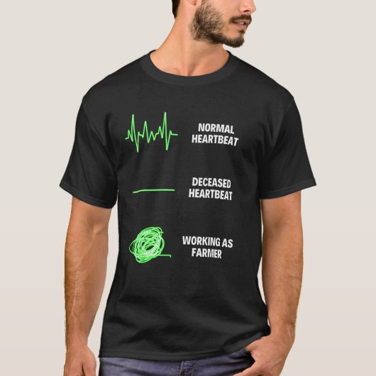 Hühnerbauer Landwirtschaft T-Shirt (Vorderseite)