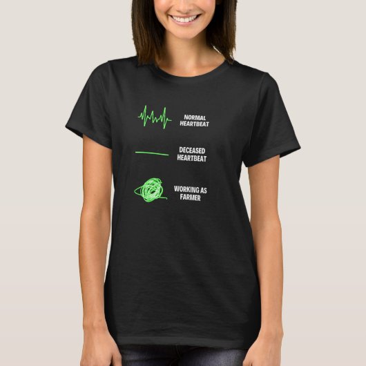 Hühnerbauer Landwirtschaft T-Shirt (Vorderseite)