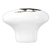 Hühnerbaum-Schubladen Keramikknauf (Seitenansicht)