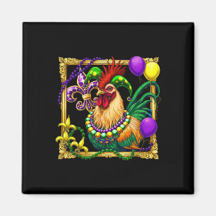 Hühnerbeeren Mardi Gras Karneval Bauer A Magnet