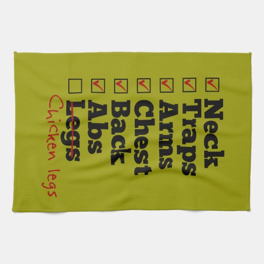 Hühnerbein-Gebäude Handtuch (Horizontal)