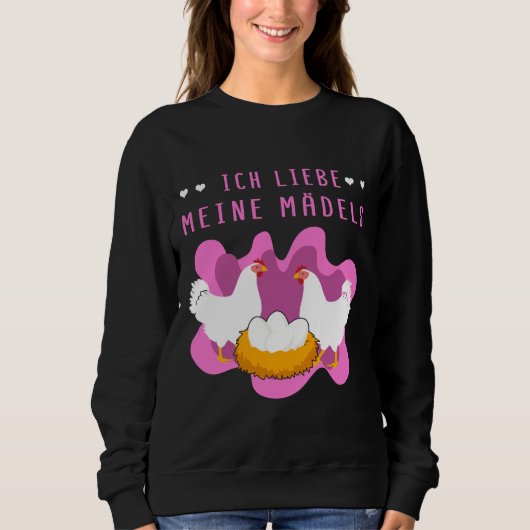 Hühnerbesitzer Sweatshirt (Vorderseite)