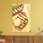 Hühnerbrüste, gegrillt leinwanddruck (Insitu (Wohnzimmer))
