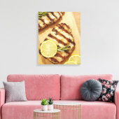 Hühnerbrüste, gegrillt leinwanddruck (Insitu (Wohnzimmer))