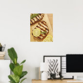 Hühnerbrüste, gegrillt poster (Heimbüro)