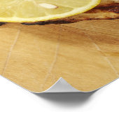 Hühnerbrüste, gegrillt poster (Ecke)