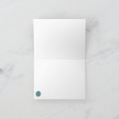 HühnerChampignon-Karte für aquamarine und robuste (Innenseite)