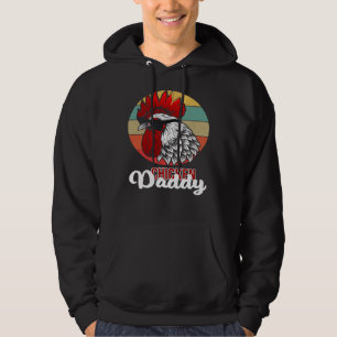 Hühnerchick Mens Vintages Hühnchen Daddy Retro Far Hoodie