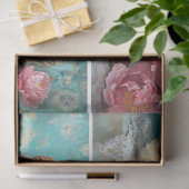 HühnerCollage Decoupage Seidenpapier (Geschenk)