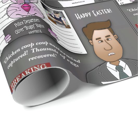 Hühnercoop-Coup Geschenkpapier (Rolleneckpunkt)