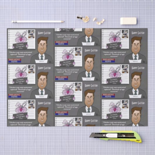 Hühnercoop-Coup Seidenpapier (Handwerk)