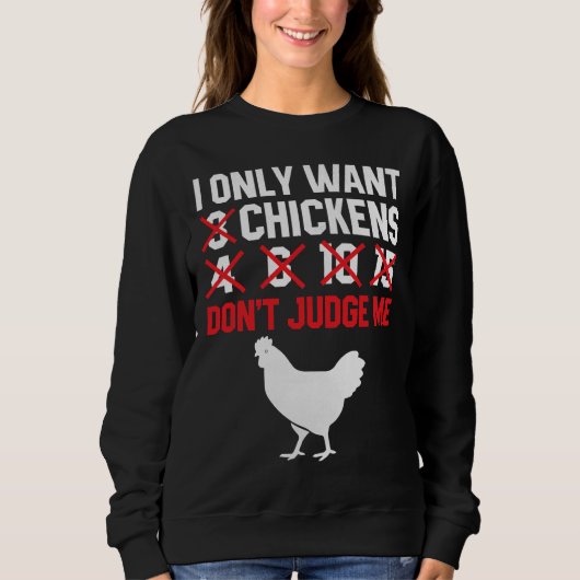 Hühnercoop-Hühner-Bauer Sweatshirt (Vorderseite)