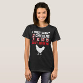 Hühnercoop-Hühner-Bauer T-Shirt (Vorne ganz)