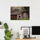 Hühnercoop im Frühling Poster (Heimbüro)