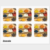 Hühnercoop Ostereier Quadratischer Aufkleber (Blatt)