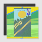 Hühnercoup Stocking-Stuffing Magnetkarte (Vorne/Hinten)